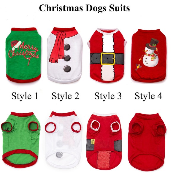 Custom holiday gift for pets, cozy New-Year outfit, Custom pet Clothes, Funny dog shirts, snowmen costume, Dog Santa outfit, Christmas god