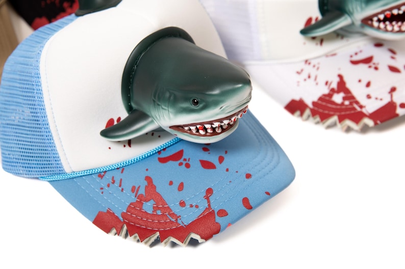 Custom Fish Caps, Men's Fish Trucker hat, Men's Trucker hat shark, Men's shark baseball caps, Men's fishing caps, Gift for him, Fishing Gift image 20