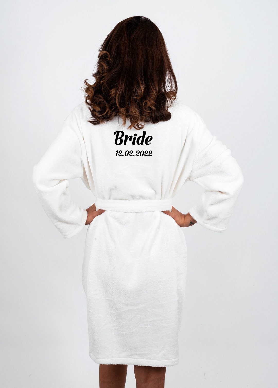 Custom Bridal Bathrobe, Wedding Gift for Bride, Anniversary Gift, Gift