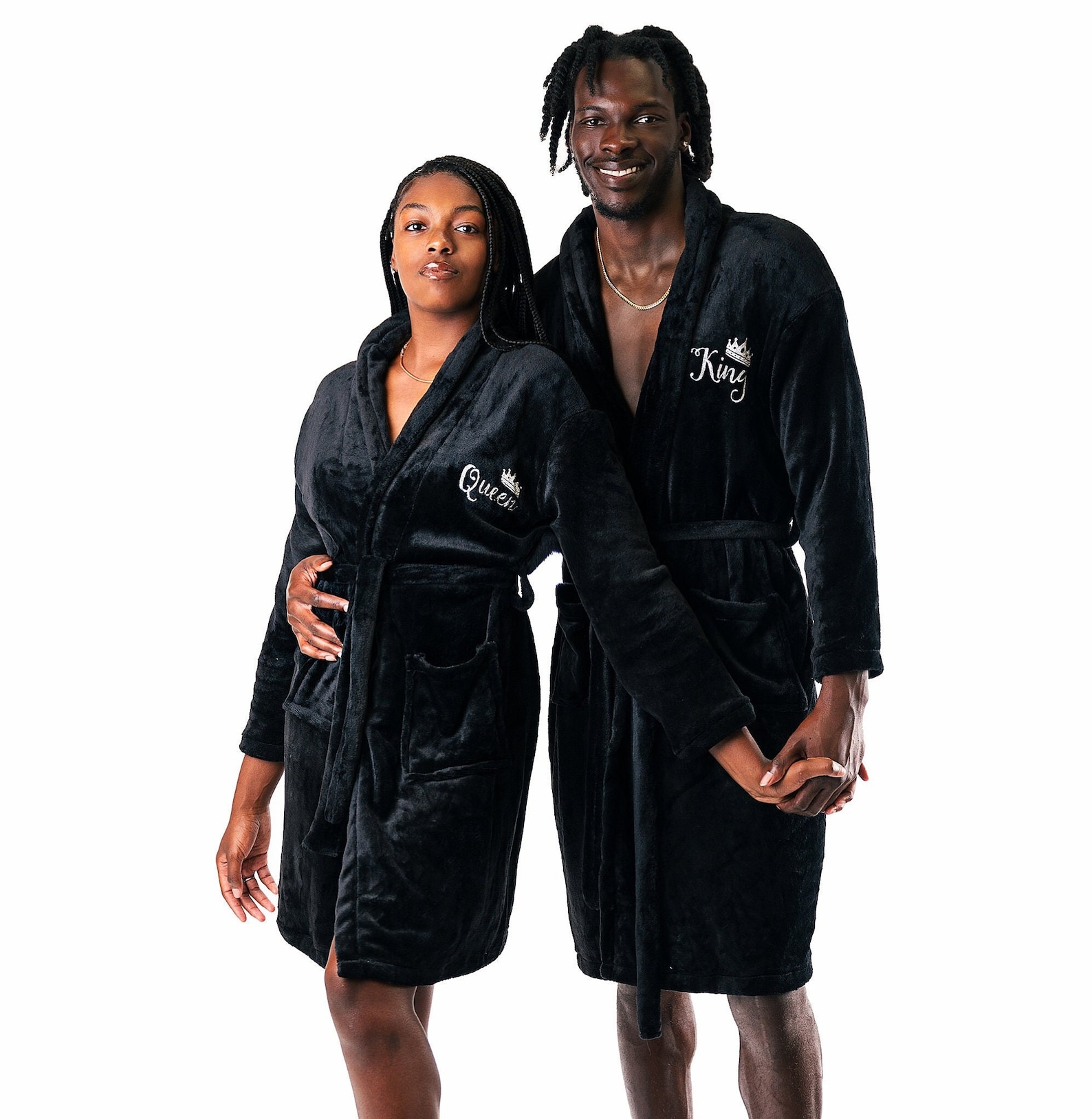 King and Queen Cozy Terry Bathrobes Customized Bathrobes for Etsy