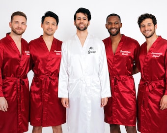 Custom Groomsmen Robes, Personalized Robe for Men, Bachelorette favors