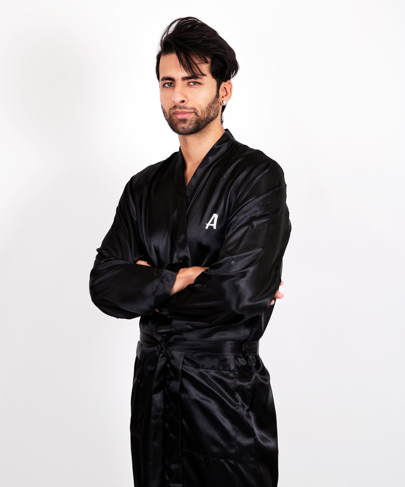 Mr Custom Robe Groom Satin Robes Personalized Mens Robes Etsy