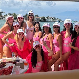 Custom Bride Squad Swimsuit: Bachelorette Party One Piece, Plus Size image 6