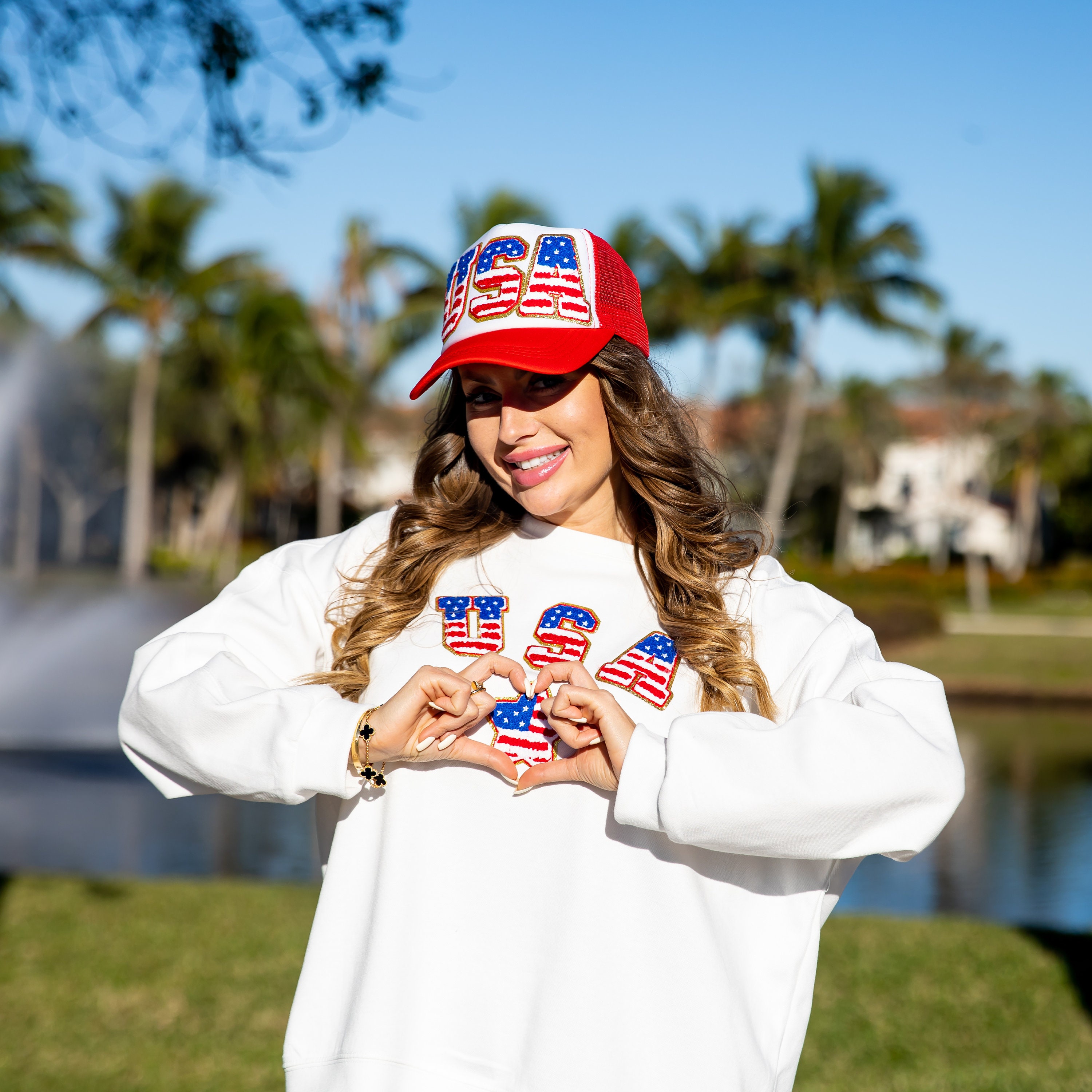 Custom USA Flag Trucker Cap: 4th of July Patriotic Gift - Etsy