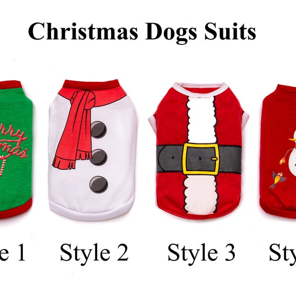 Dog Christmas Outfit, Custom Pet Christmas Costume, holiday pet outfit, elf dog outfit, dog Christmas costume, Santa costume -script