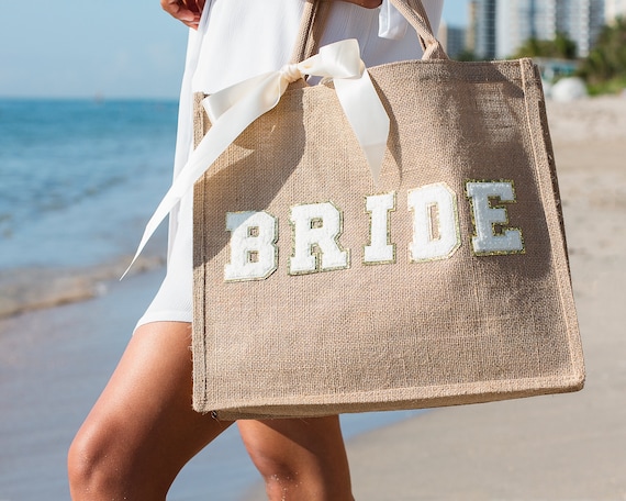 Monogram Name Tote Bag, Personalized Tote Bags, Bridesmaid Tote, Beach  Tote, Bridesmaid Gift, Bridal Party Gifts, Wedding Welcome Bag