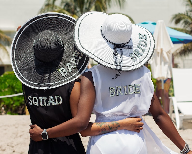 Bride and Bridesmaids Swim Long Cover Ups Bridesmaid Swimsuit Etsy