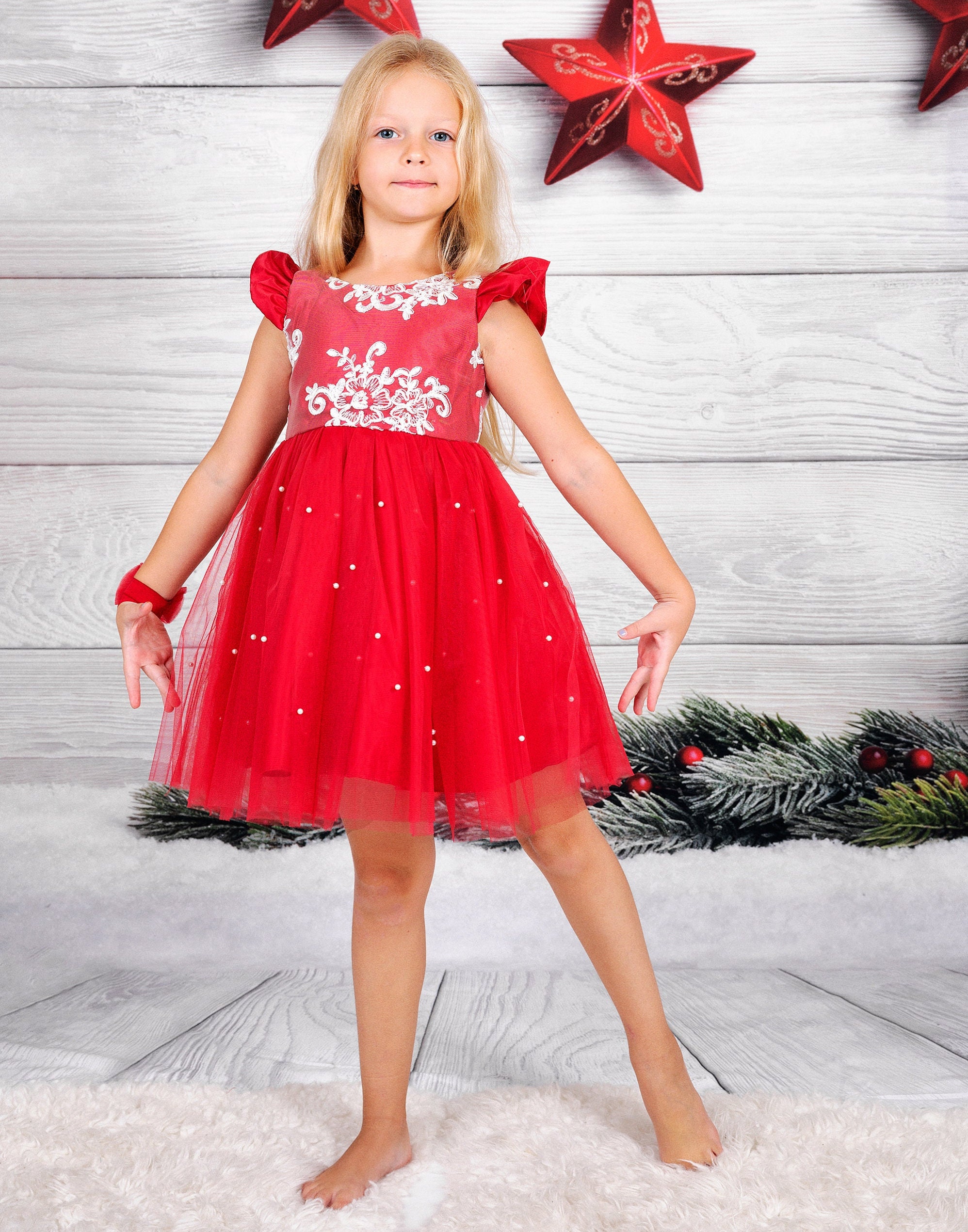 white christmas dresses Plaid December Tutu Dress 3 / TU2801232 25i main image 1