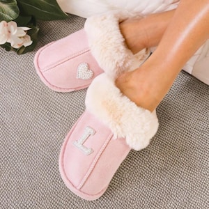 Christmas Custom slipper, Personalized Warm Slippers, Christmas gift, Winter Bridesmaid slippers, Bride slippers, Gift for her, Mom gift-new