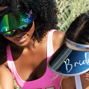 Custom Holographic Sun Visor: Bachelorette Party, Bridal Gift