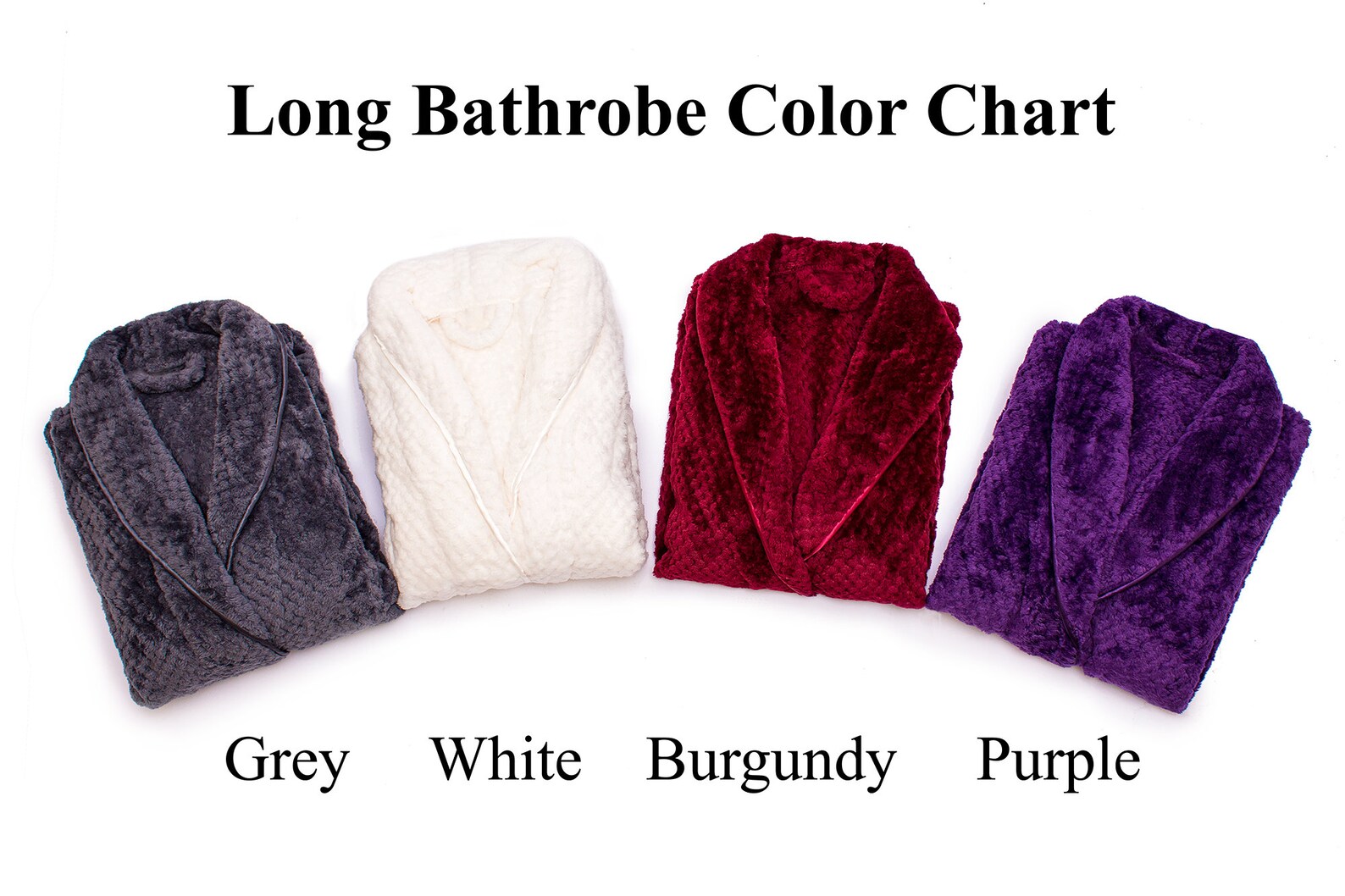 Matching Couple Long Bathrobe, His and Hers Bathrobes, Customized ...