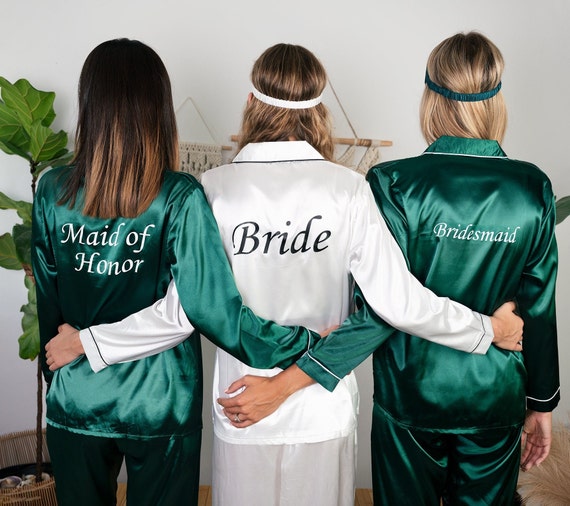 Bridal Shower Custom Pajamas Custom Bridesmaid Pajamas Etsy