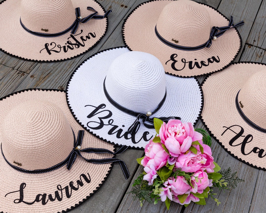 Bridesmaid Personalized Hats