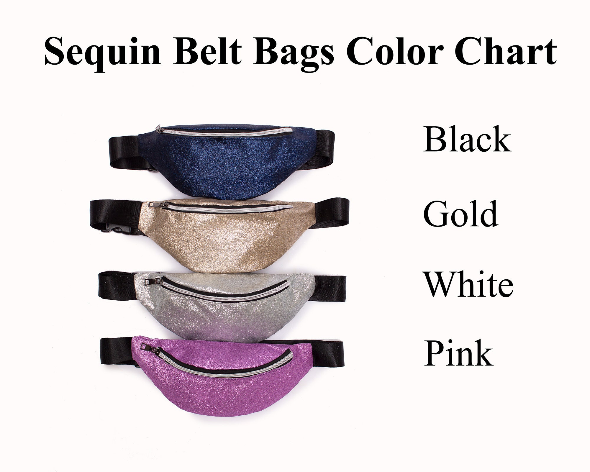 Custom Sequin Fanny Pack for Bachelorette Party | Sparkly Bride Waist Bag | Personalized Bridesmaid Pearl Belt Bag