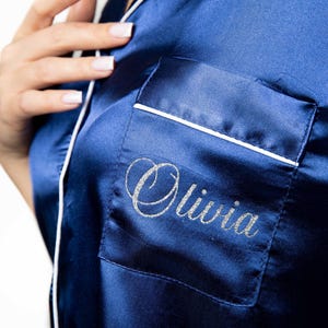 Personalized Mis Quince Pajamas Set, Quinceañera Pajamas, Custom Name Satin Pjs, Sweet 15 Pajama Set, XV Birthday Outfit, Mis Quince Gift