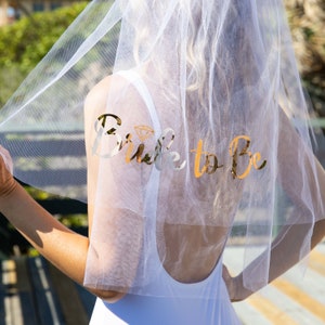 Bride to Be Veil: Bachelorette Party Bridal Shower Veil