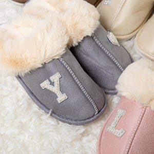 Christmas Custom slipper, Personalized Warm Slippers, Christmas gift, Winter Bridesmaid slippers, Bride slippers, Gift for her, Mom gift-new