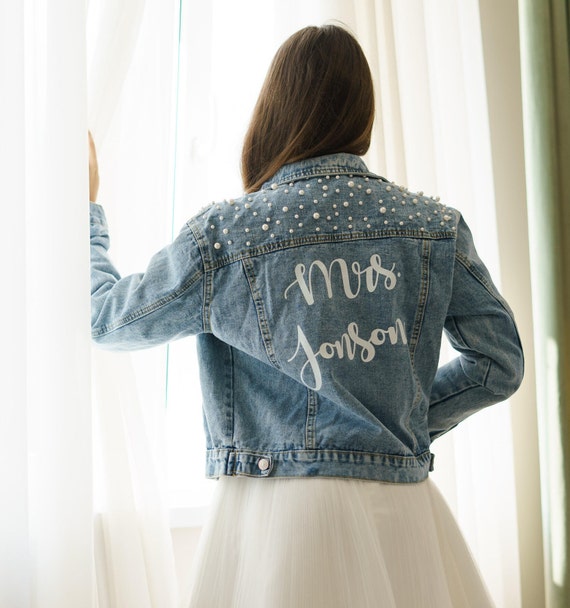 Wifey jean jacket top