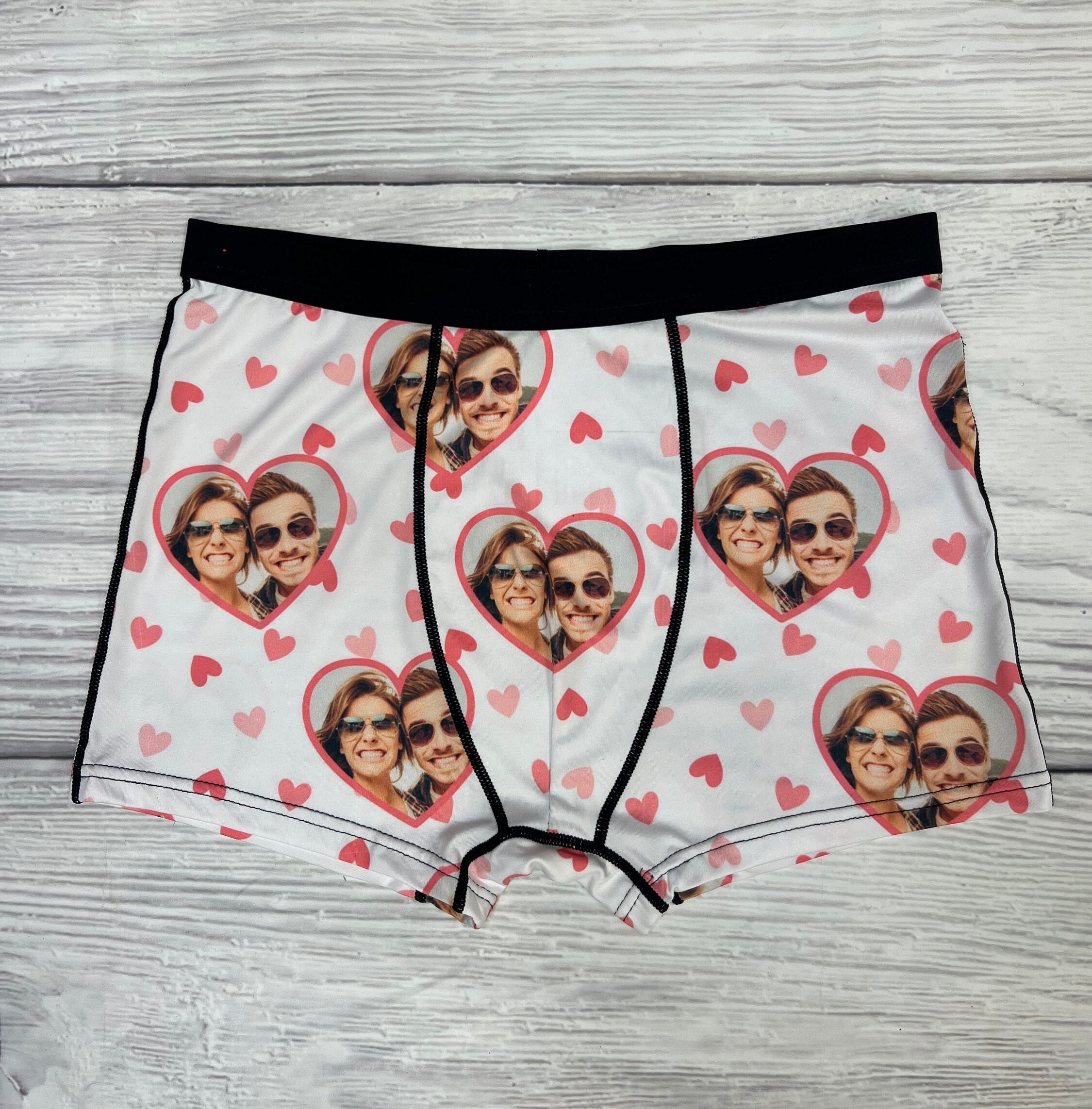 Custom Face Underwear Personalized Funny Couple Boxer Briefs and Panti –  MyPhotoSocksUS