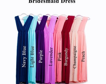 Convertible dress, Infinity Dress, Bridesmaids Dress, Maxi Evening Dress, Bridesmaid Multi Wrap Dress, Wedding dress, Bachelorette dress