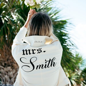 Custom Leather Mrs Jacket, Wedding Jacket, Bridal Leather Jacket, Faux Fur Jacket, White Black Leather jacket, Future Mrs-Gothic style
