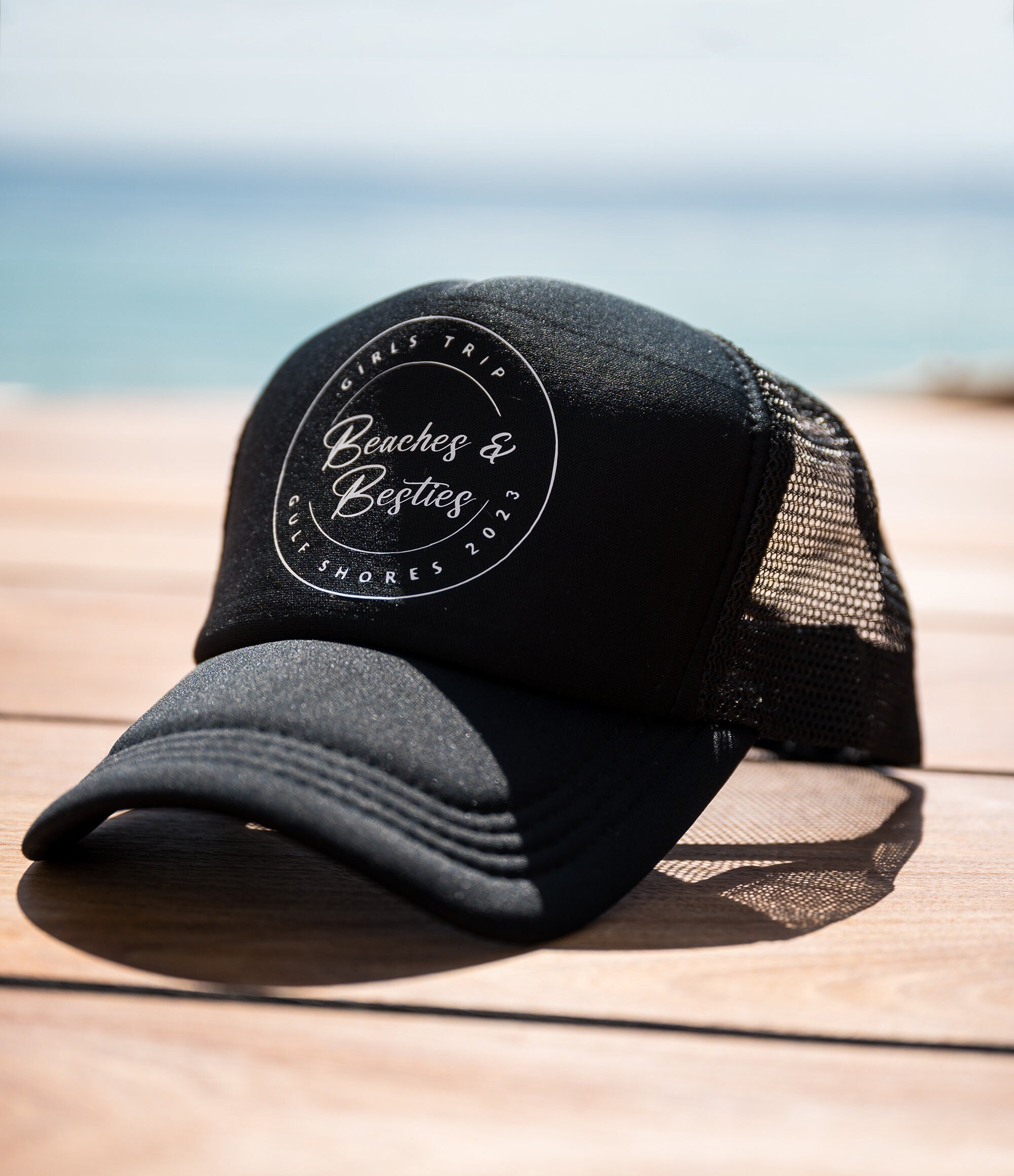 Your logo cap, Corporate caps, Your design caps, Custom trucker caps, Beaches and Besties Trucker cap, Bachelorette Trucker caps, Bulk caps