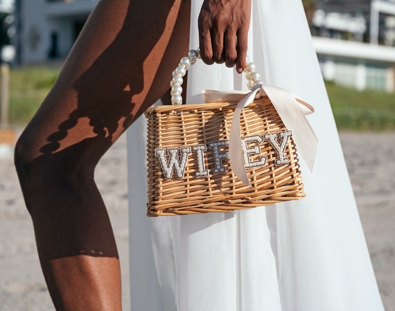 Honeymoon straw bag sale