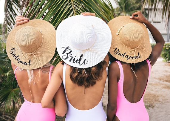 Personalised Beach Hat - Personalized Hat - Custom Name