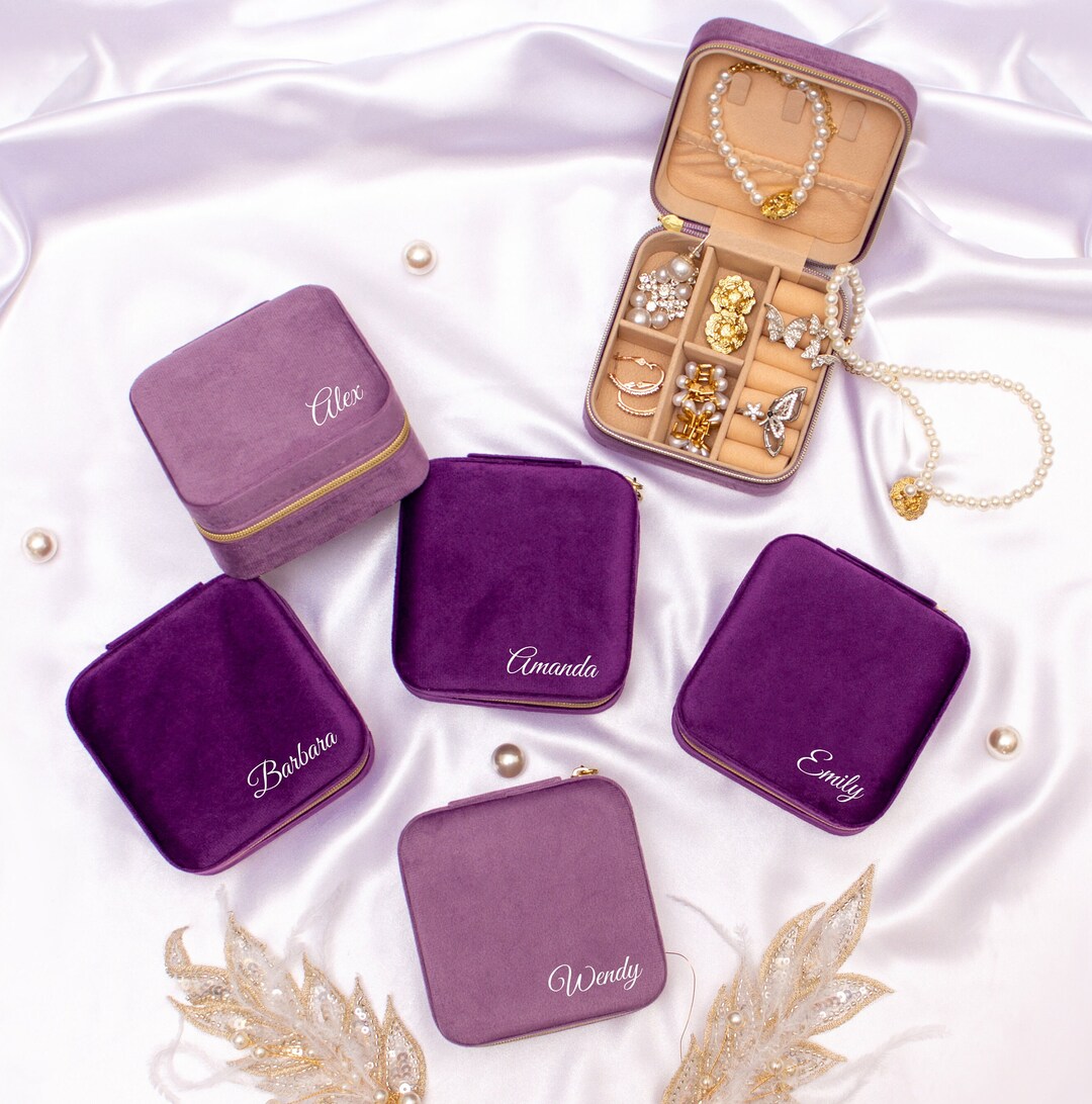 Jewelry Travel Case, Bridesmaid Jewelry Box, Bridesmaid Proposal
