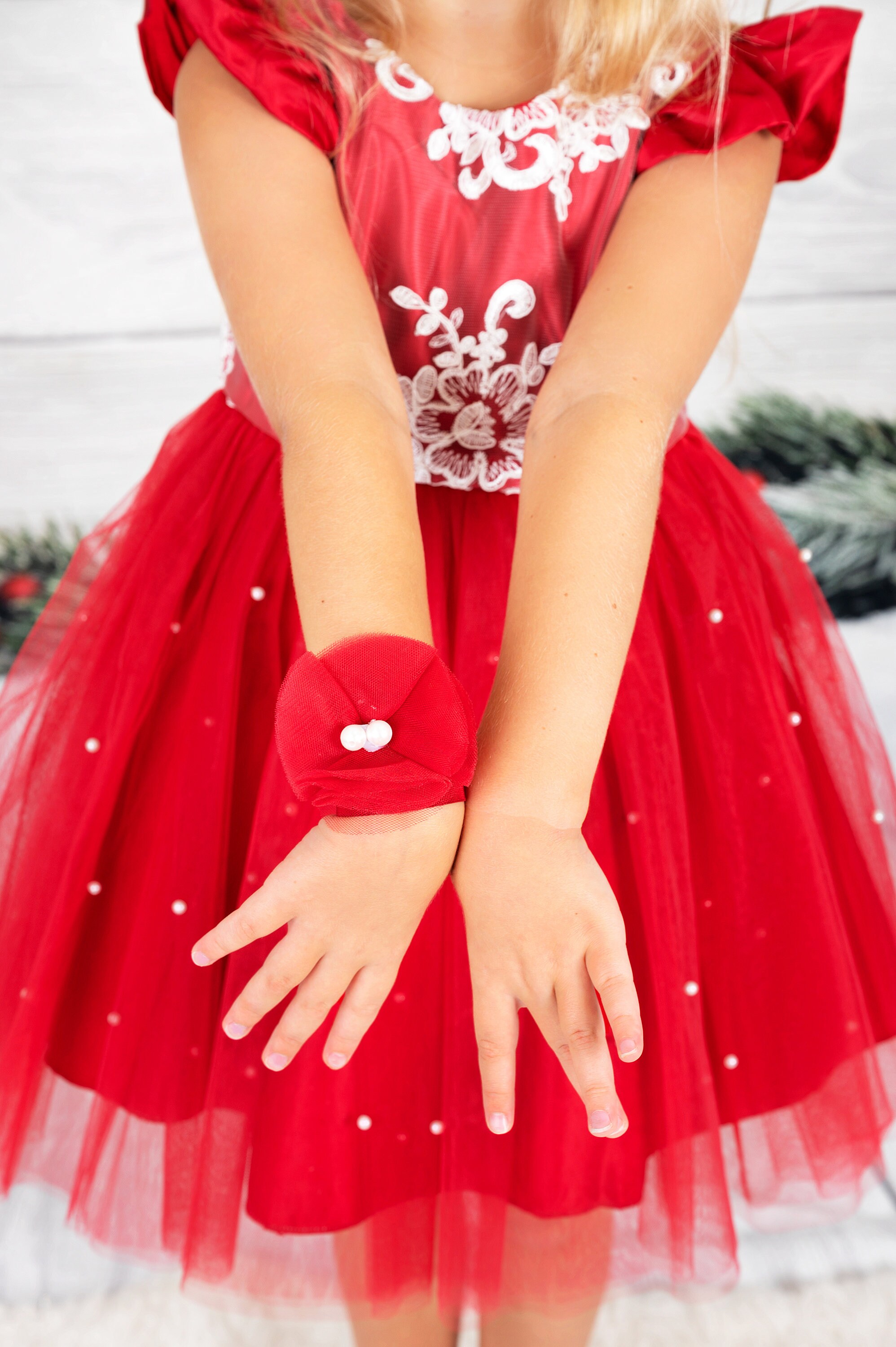 red tutu christmas dress Girls' Velvet Tutu Christmas Dress