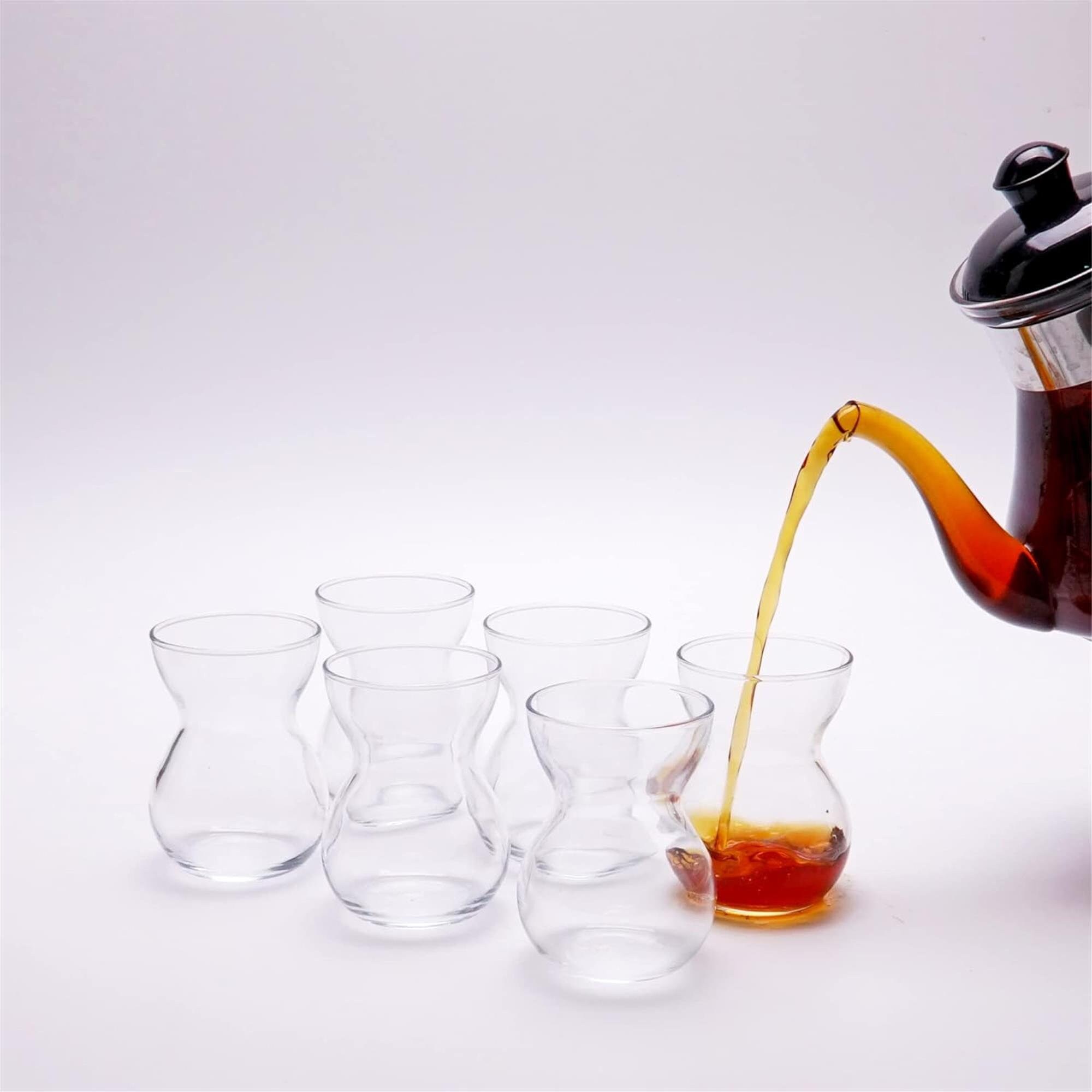 Turkish Tea Glasses 6 Pcs, Arabic Persian Tea Cups & Whiskey Tasting