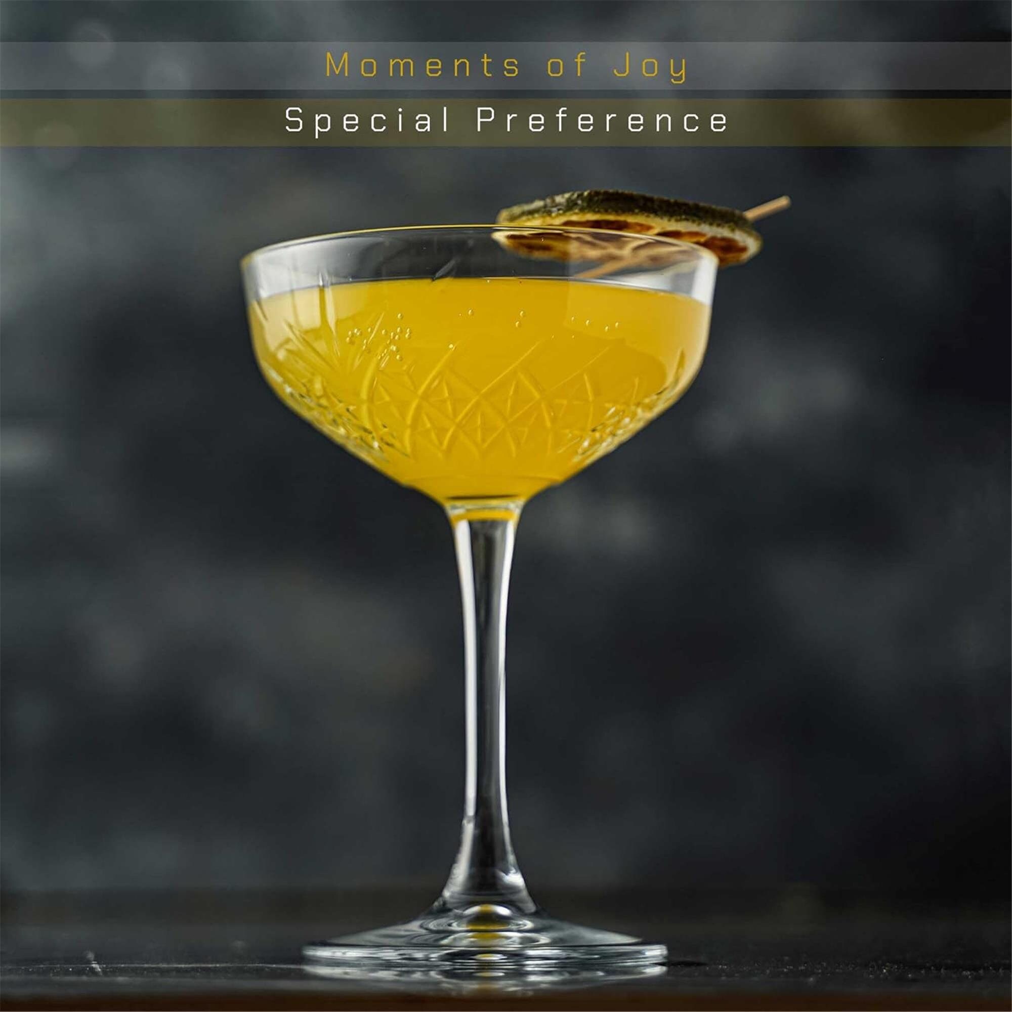 Large Martini Glasses, Vintage Coupe Glasses Set of 4, Champagne