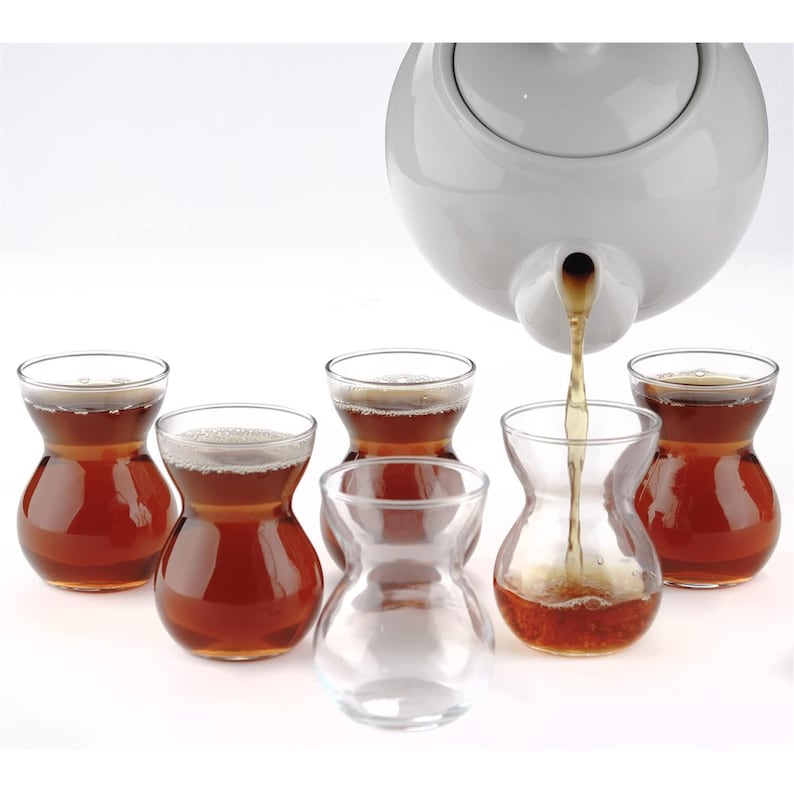 Turkish Tea Glasses 6 Pcs Arabic Persian Tea Cups & Whiskey Etsy