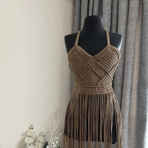 Macrame Dress, Festival Outfit, Bohemian Dress, Beach Dress, Beach Cover Dress, Photoshoot Outfit, Macrame Clothing