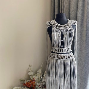 Macrame Beachwear,macrame dress, birthday dress, shiny material, crazy party dress, festival dress, fringed dress, black dress, boho dress,