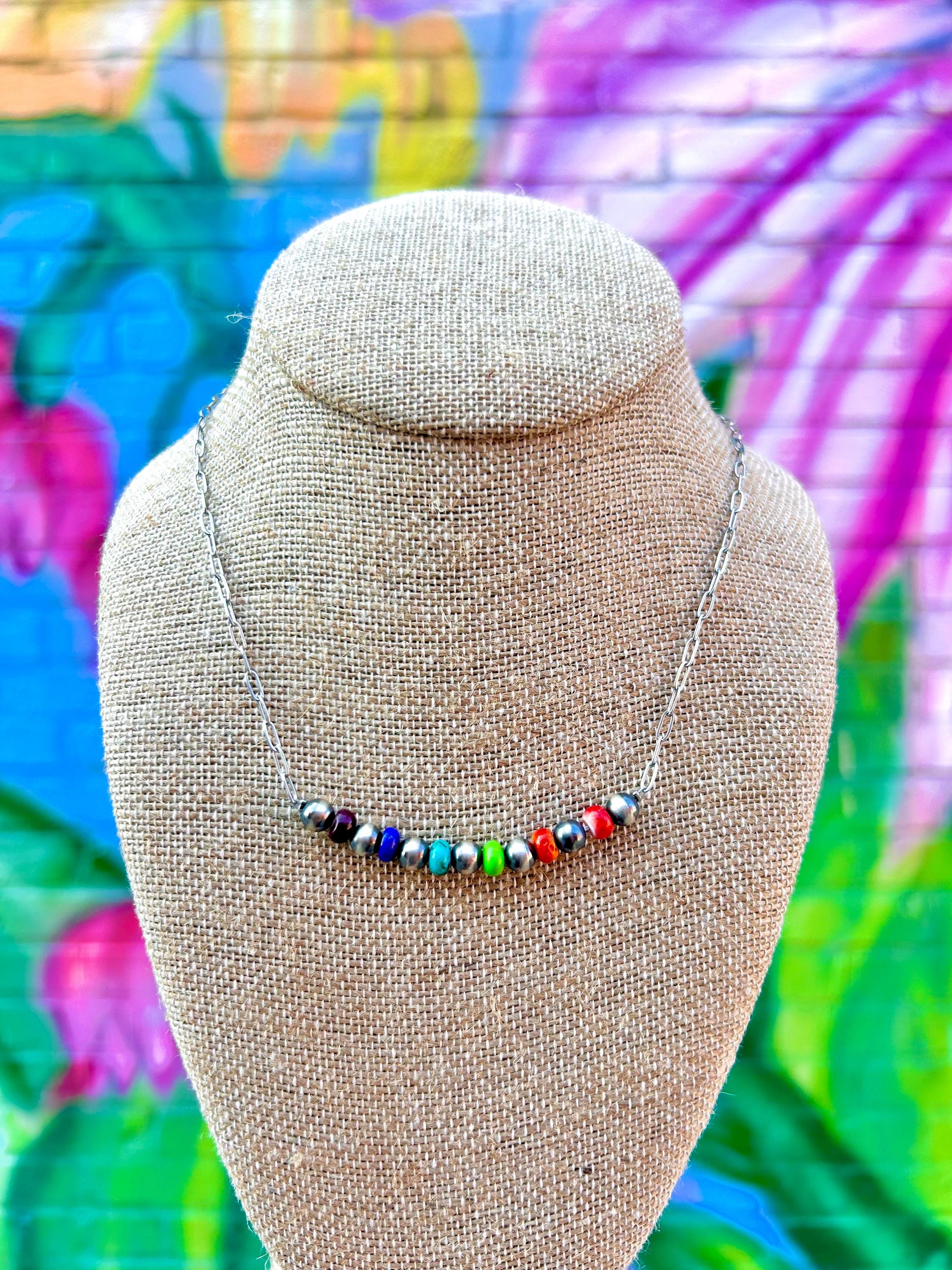 LAPUIS Oyster Gemstone Necklace ブラック il_1080xN.3700798398_qxyv.jpg