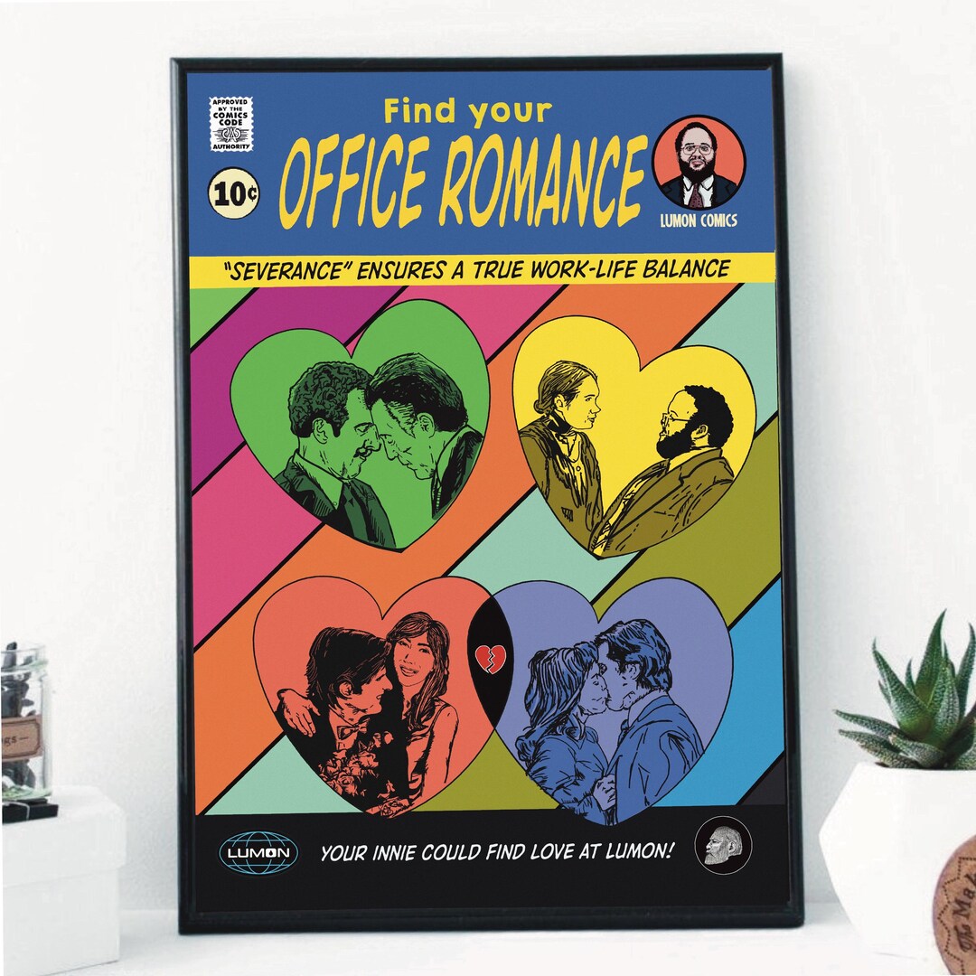 Severance Inspired Comic Art Print: Lumon Office Romance (A4/A3) - Etsy