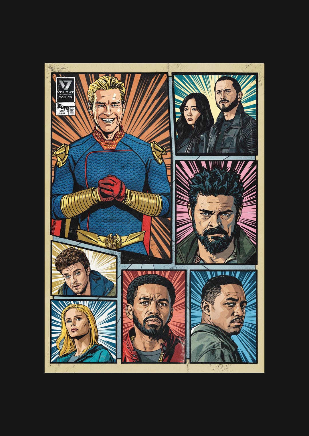 The Boys Inspired, Comic Strip Print (available in A4 & A3) - Etsy