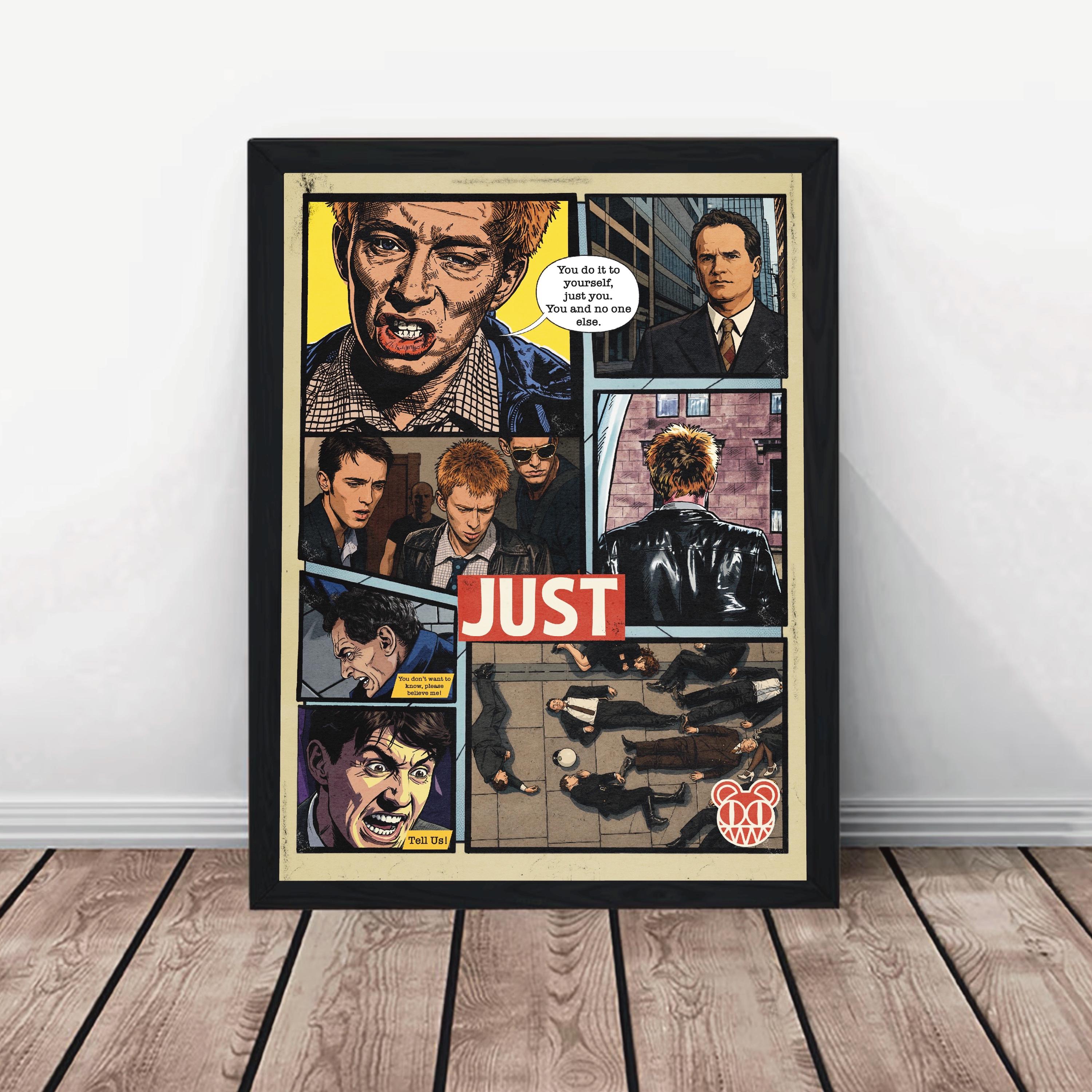 Radiohead, Just Comic Strip Original Art Print / Poster (available