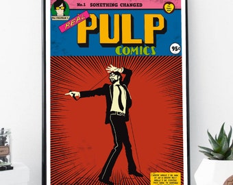 Something Changed Comic Book Cover, Pulp