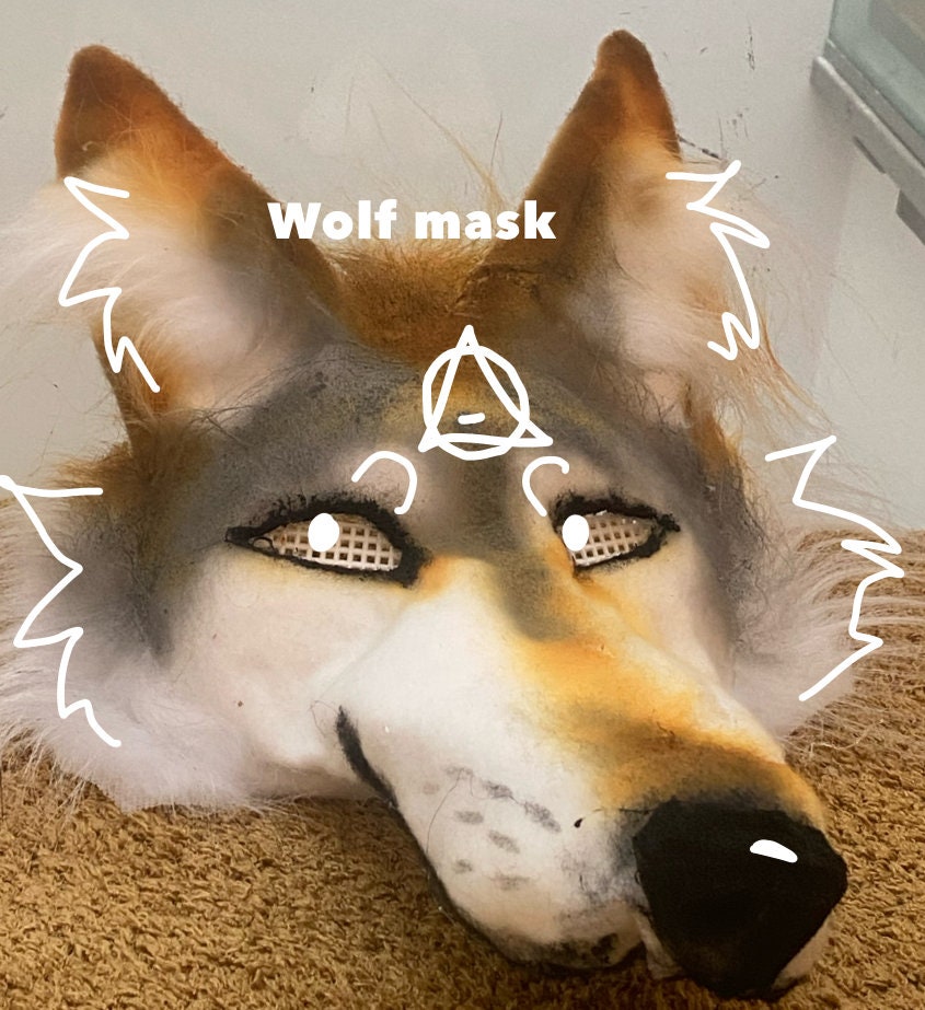 Therian mask , wolf , READ DESCRIPTION