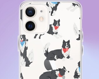 Border Collie Dog Phone Case - Clear iPhone Cover for Shepherd Collie Lovers