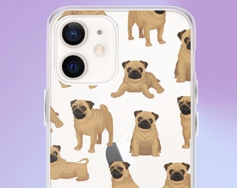 Pug Phone Case: Durable, Drop-Proof, Wireless Charging Compatible