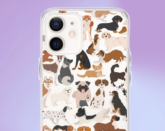 Dog Breeds Collage Phone Case - Clear, Drop-Proof iPhone Case