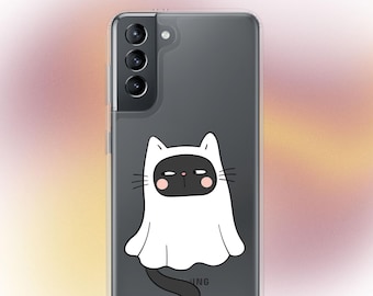 Ghost Cat Phone Case - "Phantom Feline”Samsung