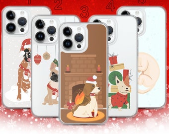 Christmas Dog Phone Case: Holiday iPhone & Samsung Cover
