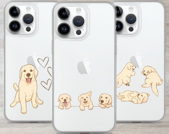 Golden Retriever Welpe Klare Handyhülle: Geschenk für Hundeliebhaber