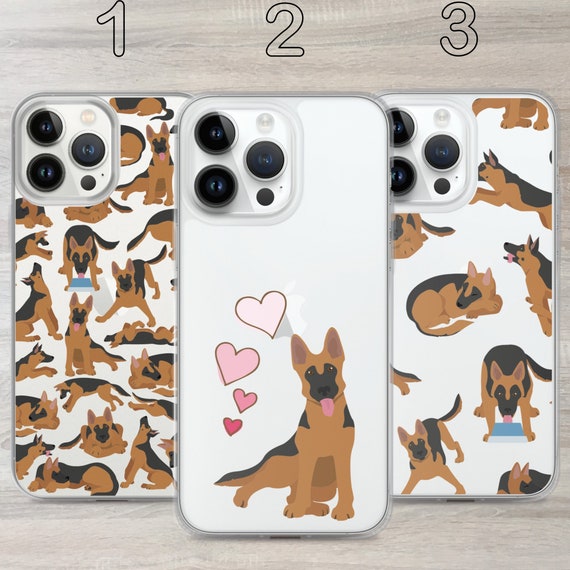 German Shepherd Clear Phone Case: Dog Lover Gift