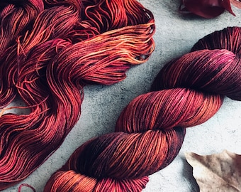 LADY OF AUTUMN - Hand Dyed Yarn from Boscastle, North Cornwall (100g)