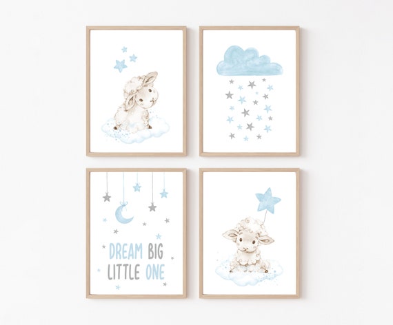 PRINTABLE Baby Sheep Animal Prints for Nursery Wall Art Decor - Etsy